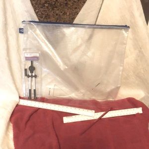 Alvin 6 piece drafting drawing kit with zipper closure case very nice condition